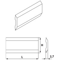 KS7.230.02 Nóż Enshin 230,0x12,0x2,7 HM