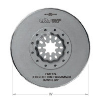 OMF174-X1 Brzeszczot oscylacyjny W=85K= 0,7 TS= 1,27 TPI=20 1 szt. STARLOCK