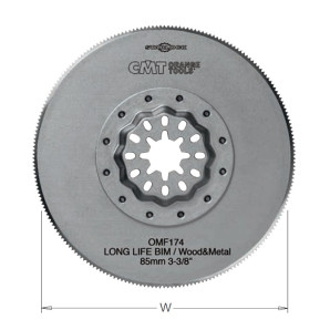 OMF174-X1 Brzeszczot oscylacyjny W=85K= 0,7 TS= 1,27 TPI=20 1 szt. STARLOCK