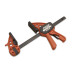 Zestaw 16szt Ścisk Mini Quick 15cmmax. siła nacisku 75 kg , ramię 6 cm, szyna 13,9x4,4 mm