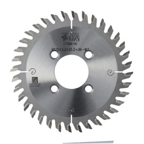 PDA.Piła D=125 F= 35 Z= 36 K=3,2 ZĄB: NS PH: 4x5,5(faza 45)x50